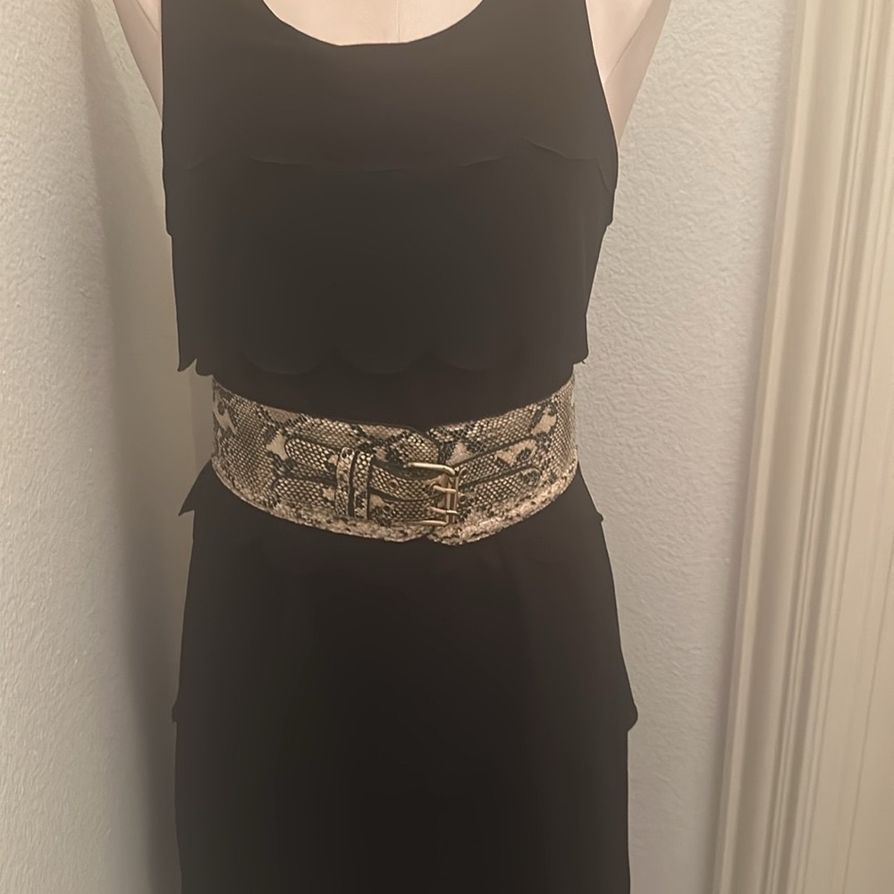 Woman’s snake skin leather belt